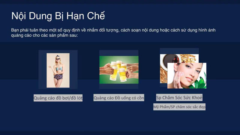 Nội Dung Bị CẤM Tuyệt Đối Khi Chạy Quảng Cáo