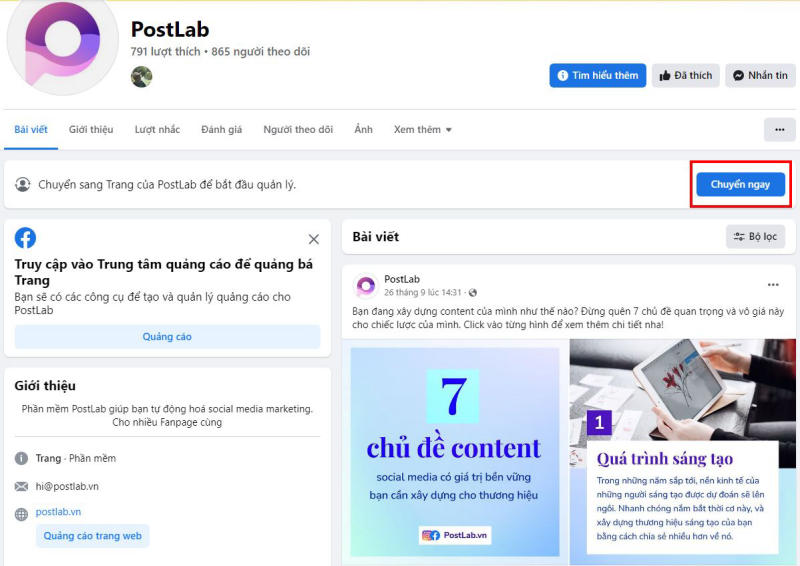 Profile trên Facebook là trang cá nhân của mỗi người dùng