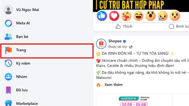 Fanpage mới được tạo